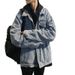 Loom Sring And Autumn Retro Hong Kong Style Denim Jacket For Men, Loose Fit, Versatile, Washed Trendy Ins Style, Handsome_mkmklike.com
