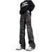American Style Camouflage Cargo Pants For Men, Autumn Niche Design Deconstructed Pants, Straight Loose Fit Slightly_mkmklike.com