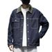 Original Color Washed Denim Jacket, Men's Loose Collar Jacket, Workwear Denim Jacket_mkmklike.com