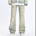 Men's Clothing High Street Retro Wide Leg Jeans Men's Spring And Summer New Loose Versatile Ripped Design Straight Pants_mkmklike.com