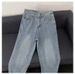 Men's Summer Thin Straight Leg Jeans Casual Trendy Sporty Washed Versatile Button Down Pants_mkmklike.com
