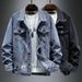 Cowboy Spring Autumn New Korean Version Trendy Loose And Versatile Casual Denim Work Jacket Men's Clothing_mkmklike.com