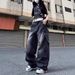 Plus Size Hip Hop Cargo Jeans – Oversized Streetwear Denim Pants With Multi-Pockets For Women_mkmklike.com