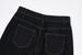 Men's Black Striped Pleated Wide-Leg Jeans – 14oz Raw Denim, A-Line Relaxed Fit (Straight Cut, Washed Cotton, S-XL, Japanese Retro Style)_mkmklike.com