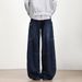 Men's Clothing Men's Trendy Wide Leg Trousers American Retro Design Curved Blade Jeans Large Pockets Loose Fit_mkmklike.com
