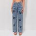 Vintage Floral Print Wide Leg Jeans For Women - High Waisted Relaxed Fit Denim Pants With Retro Street Style_mkmklike.com