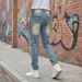 Men's Distressed Straight Leg Jeans Vintage Street Style Summer_mkmklike.com
