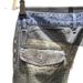 Men's Summer Cargo Denim Shorts Thin Patchwork Print Five Point Pants Casual Loose mid Length_mkmklike.com