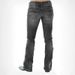 Women's Slim Fit Jeans - Embroidered Washed Denim Pants, High Waist Stretch Trousers_mkmklike.com