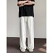 Nordmann White Jeans Men 2025 New Straight Loose Trendy Brand Basic Solid Color Cool Versatile Casual Pants_mkmklike.com