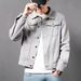 Men's Clothing Ripped Trendy Handsome Personality Casual Denim Top Workwear Jacket_mkmklike.com