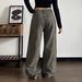 Vintage Washed Jeans – Distressed Patchwork Relaxed Fit Wide-Leg Pants (Bronze Brown, S-3XL, Unisex)_mkmklike.com