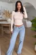 Women's Low Rise Straight Jeans - Vintage Loose Fit Denim Pants For Casual & Retro Style_mkmklike.com