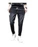 Men's Korean Style Oversized Cargo Jeans | Acetate Stretch Tapered Ankle Pants | Streetwear Workwear (Grey/Black/Light Blue)_mkmklike.com