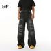 EF JEANS | 2025 New American Personality Street Wear Old Jeans Loose Versatile Wide Leg Pants_mkmklike.com