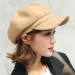 Hot Sale Autumn Hats for Solid Plain Octagonal Newsboy Cap Men Ladies Casual Wool Hat Winter Beret Women Painter Caps_mkmklike.com