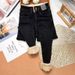 Extra Thick Cotton Outer Wear, Slim-Fit High-Waisted Fleece-Lined Jeans For Women, Winter Lamb Wool Slimming Skinny_mkmklike.com