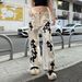 Men's Streetwear Jeans – Oversized Straight-Leg Denim Pants With Cross & Hand-Painted Details (S-5xl) – Vintage Low-Rise Unisex Jeans For Casual Wear_mkmklike.com