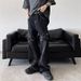 American retro washed hiphop loose straight jeans men ins trendy brand niche casual wide-leg overalls_mkmklike.com