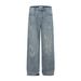 Vintage Washed Distressed Denim Jeans For Men & Women – Relaxed Fit Straight Leg Wide Trousers With Comfortable Stretch_mkmklike.com