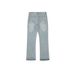 Men's Clothing Blue Hem Tassel Jeans High Street Washed Retro Flared Cleanfit Pants_mkmklike.com