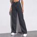 High Waisted Loose Straight Leg Denim Jeans Plus Sizes Women's Clothing Available In Europe And America_mkmklike.com