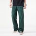Men's Retro Loose Purple Jeans High End Straight Leg Wide Leg Casual Floor Length Trousers_mkmklike.com