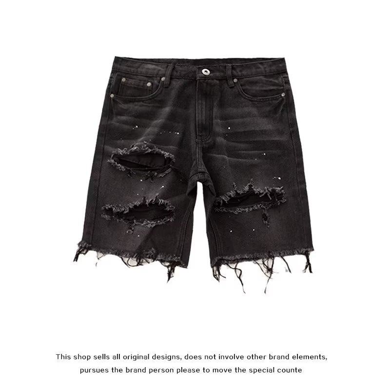 Men's Clothing New Trendy Slim Fit Cropped Jeans For Men, Perfect For Summer And Exuding A Relaxed, Chic Vibe._mkmklike.com