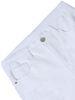 Casual And Minimalist White Denim Shorts For Men, Fashionable And Versatile, Slim Fit And Slimming, With Multi Craft Design And Perforated Shorts_mkmklike.com