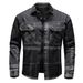 Pulse European American Plus Size Spring And Autumn Plaid Denim Long Sleeve Shirt For Men Youth Casual Loose Workwear_mkmklike.com