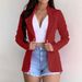 Women's Clothing small suits Lapel long sleeves slim sweet button street jacket suit multi color spot_mkmklike.com