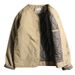 Winter Japanese Retro Loose Collarless For Men Workwear Warm Cotton Coat Couple Trendy V-neck Cardigan Jacket_mkmklike.com