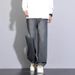 Men's Clothing NASA black jeans men's spring and autumn new loose straight trousers high street casual pants_mkmklike.com