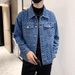 Men's Denim Jacket Casual Loose Fit Vintage Style Spring Autumn Fashion Outerwear For Teens & Young Adults_mkmklike.com