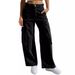 , , European And American Foreign Trade Cross-border Supply Multi-pocket Workwear Jeans For Women_mkmklike.com