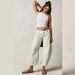 Women's Clothing Fashion Casual Women's Loose Wide Leg Pants Mid Waist Washed Denim Trousers_mkmklike.com