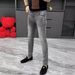 Men's Clothing Slim Fit Elastic Skinny Pants Men's Casual Washed Pants_mkmklike.com