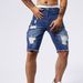 Men's Clothing Retro Washed Yellow Fashionable Denim Shorts_mkmklike.com