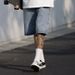 Men's Clothing Retro Denim Shorts For Men Trendy Summer High Street Style Loose Fit Mid-Length Five Point Pants_mkmklike.com