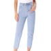 Wish Women's Casual Straight Leg Jeans Spring Autumn New Style Comfortable Fit Denim Pants_mkmklike.com