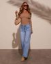 Women's Clothing Spring New Retro Blue Straight Jeans Women's High End Temperament Wide Leg Pants_mkmklike.com