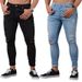 2026 European Style Ripped Jeans For Men. Fashionable, Versatile, Loose-fitting And Stretchy Small-leg Jeans._mkmklike.com