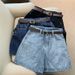 Women's Clothing Denim Shorts For Women Summer New Style Trend Ins Internet Celebrity High Waist Simple Slim Loose Wide Leg All Match A Line Hot Pants_mkmklike.com