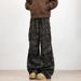 Multi Pocket Camouflage Landing Paratrooper Workwear Jeans For Men Women, Loose And Washed Vibe Straight Wide Leg Floor_mkmklike.com