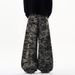 American Style Camouflage Wide-Leg Cargo Trendy Brand Men's Loose Fit Scimitar Pants Deconstructed Cut Denim Trousers_mkmklike.com