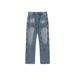 Vintage Washed Workwear Jeans – B73 Double-Knee Relaxed Fit (Distressed Denim With Rivet Details)_mkmklike.com