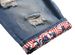 "Men's Distressed Denim Shorts – Trendy Ripped Five-Point Cut With Mid-Waist Straight Fit (Sizes 28-42, Bluish/Black)"_mkmklike.com