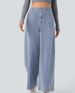 Women's Low-Waisted Loose Casual Wide Leg Jeans New_mkmklike.com