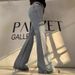Women's Clothing Glam Rhinestone-Embellished High Waist Flare Jeans – Bodycon Stretch Denim Pants With Sparkle Details For Women, Y2K Streetwear_mkmklike.com