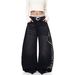 Men's Clothing Men's Straight Leg Loose Wide Leg Jeans Letter Print High Street Fashion Spring Autumn Trendy Versatile Cool Stylish Long Pants_mkmklike.com